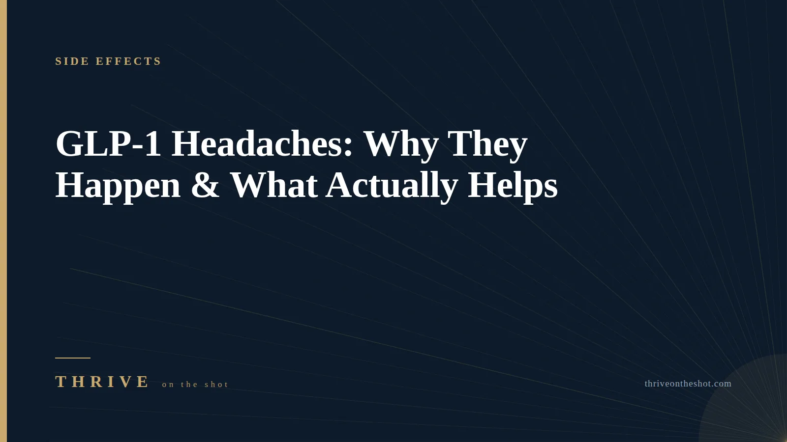 GLP-1 Headaches: Why They Happen & What Actually Helps