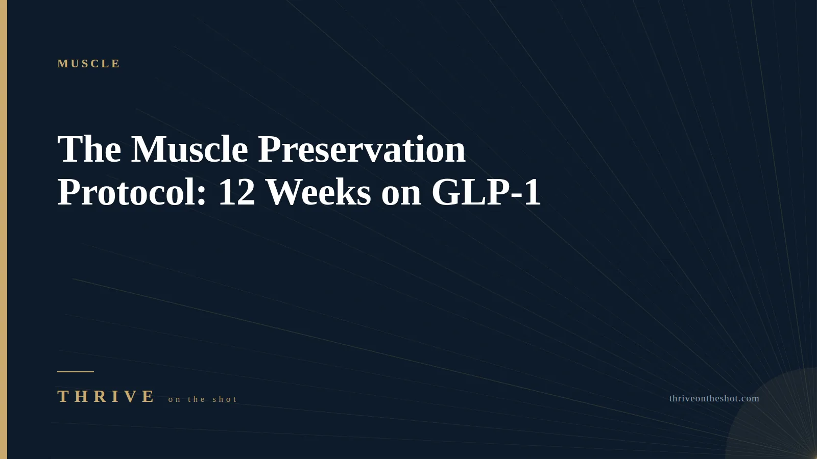 The Muscle Preservation Protocol: 12 Weeks on GLP-1